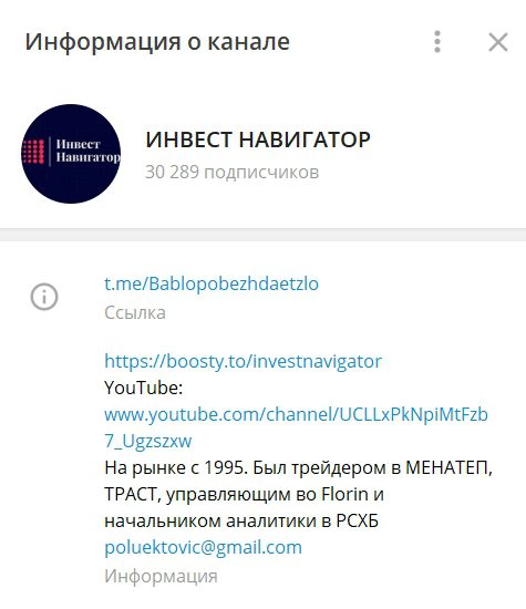 Телеграмм Инвест Навигатор