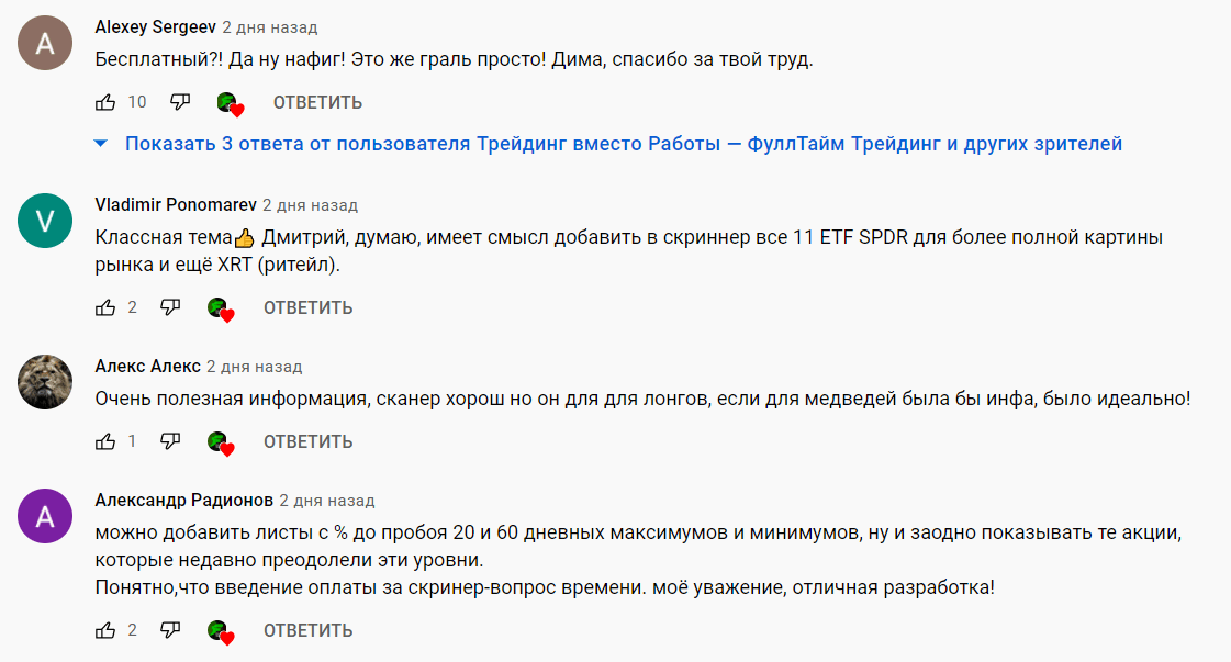 Отзывы клиентов о Фулл тайм трейдинге