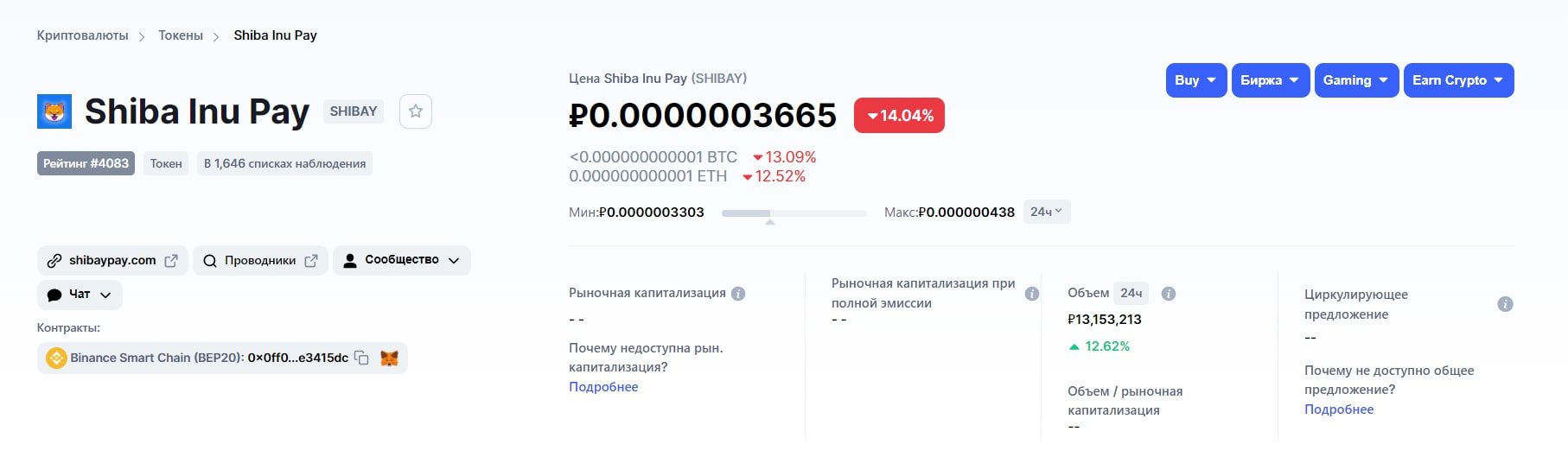 Токен Shibay Coin