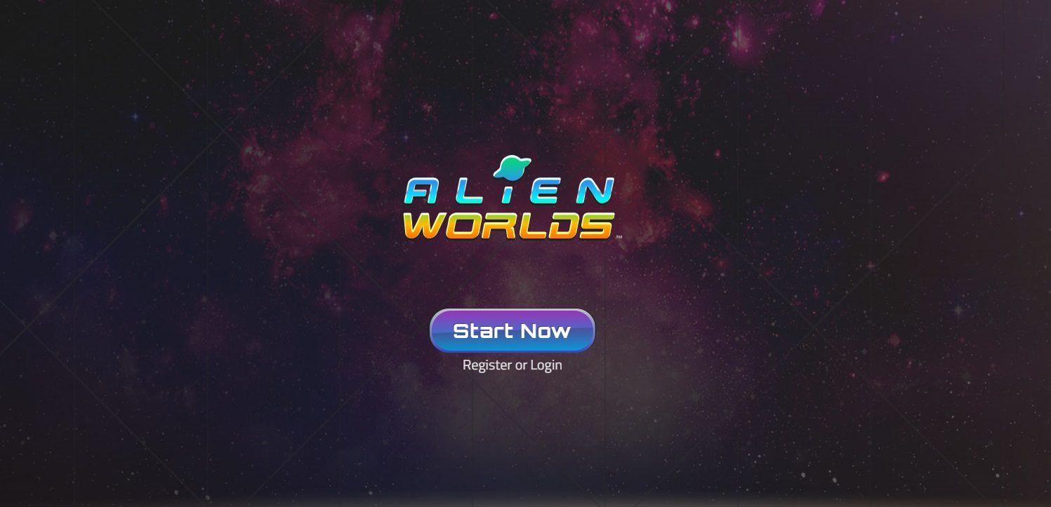 Сайт игры Alien Worlds