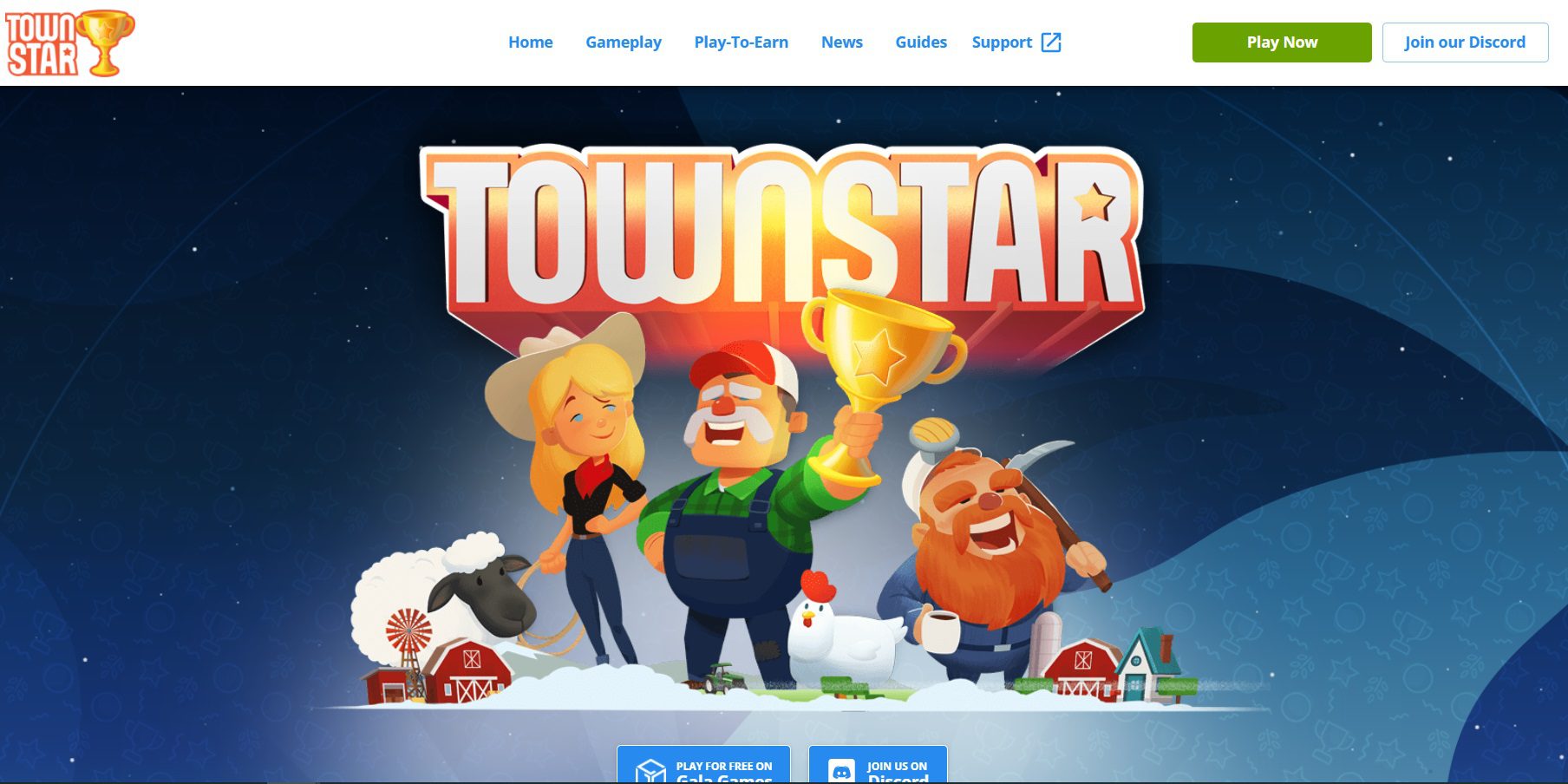 Сайт игры Town Star NFT