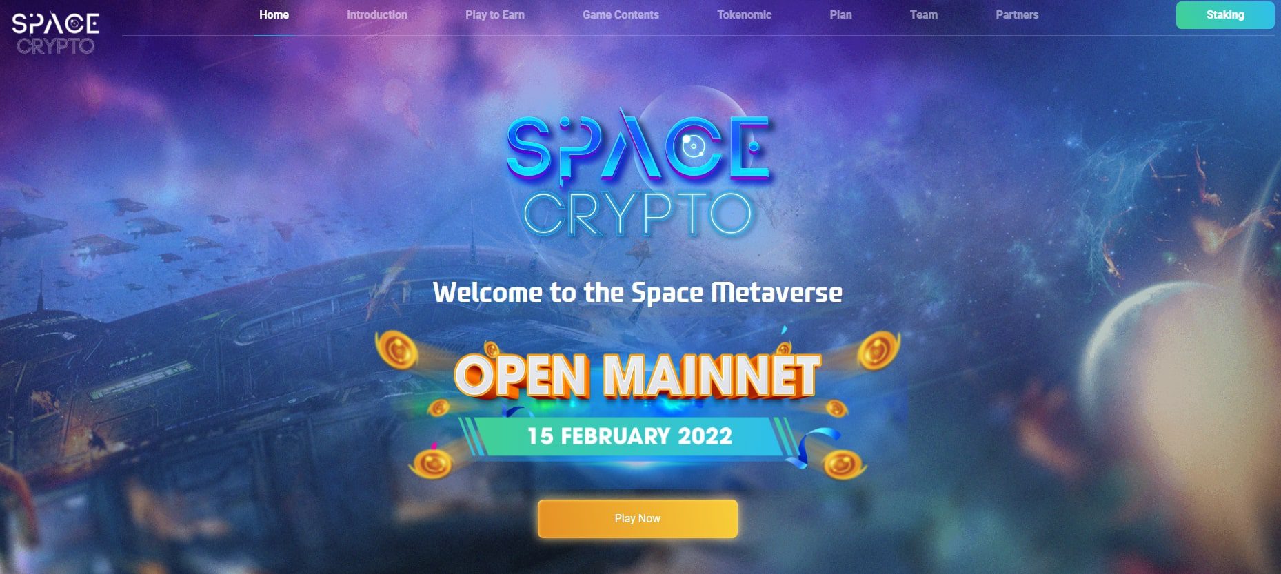 Сайт Game Space Crypto.io