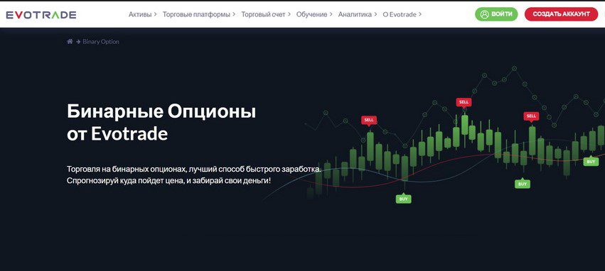 Сайт Evotrade