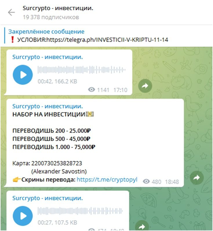 Телеграмм канал Surcrypto