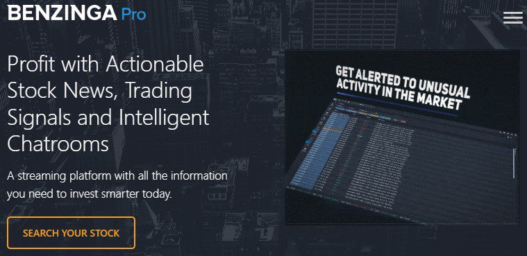 Платформа Benzinga