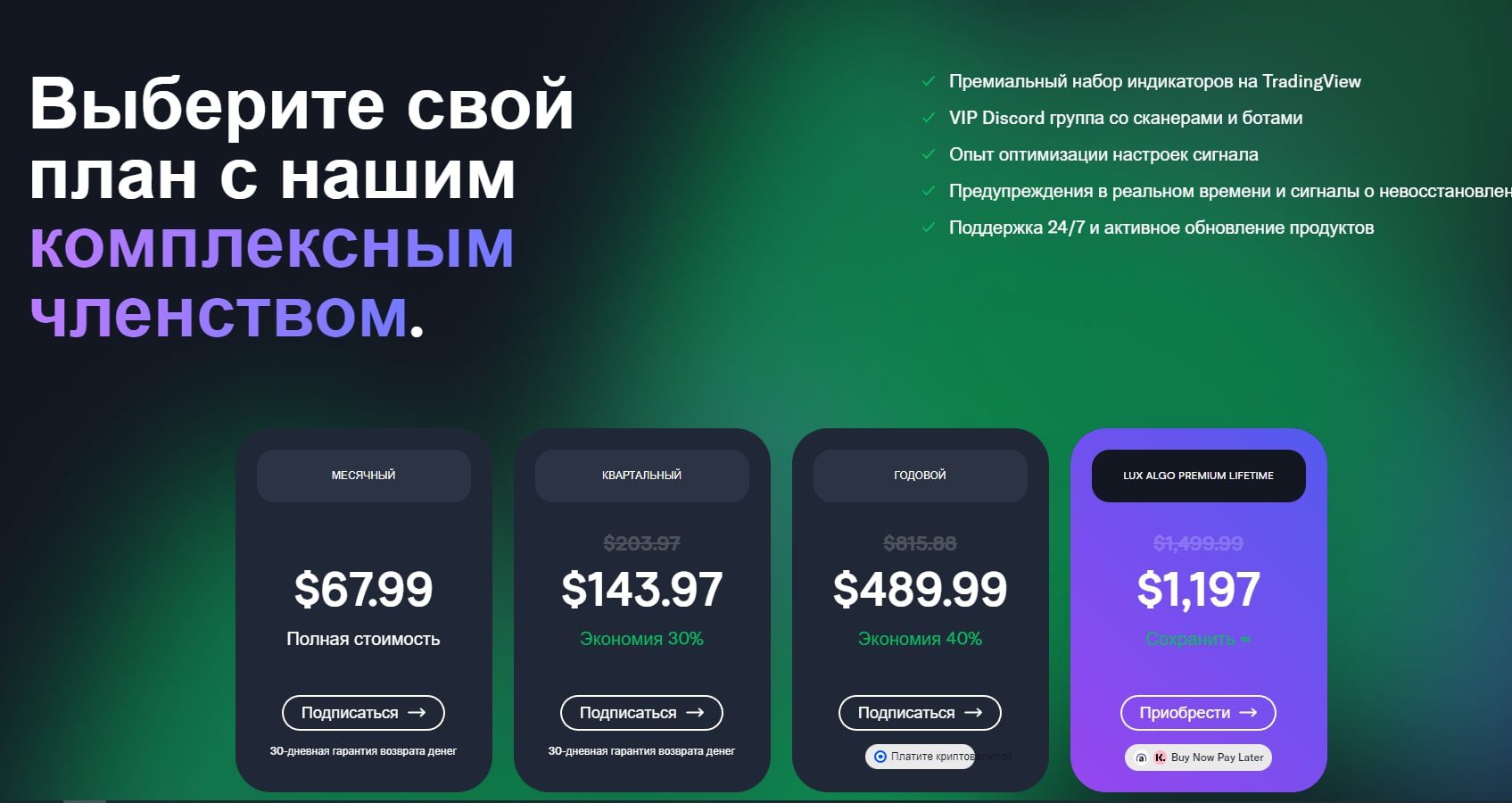 Платформа LuxAlgo