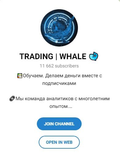 Телеграмм проект TRADING WHALE