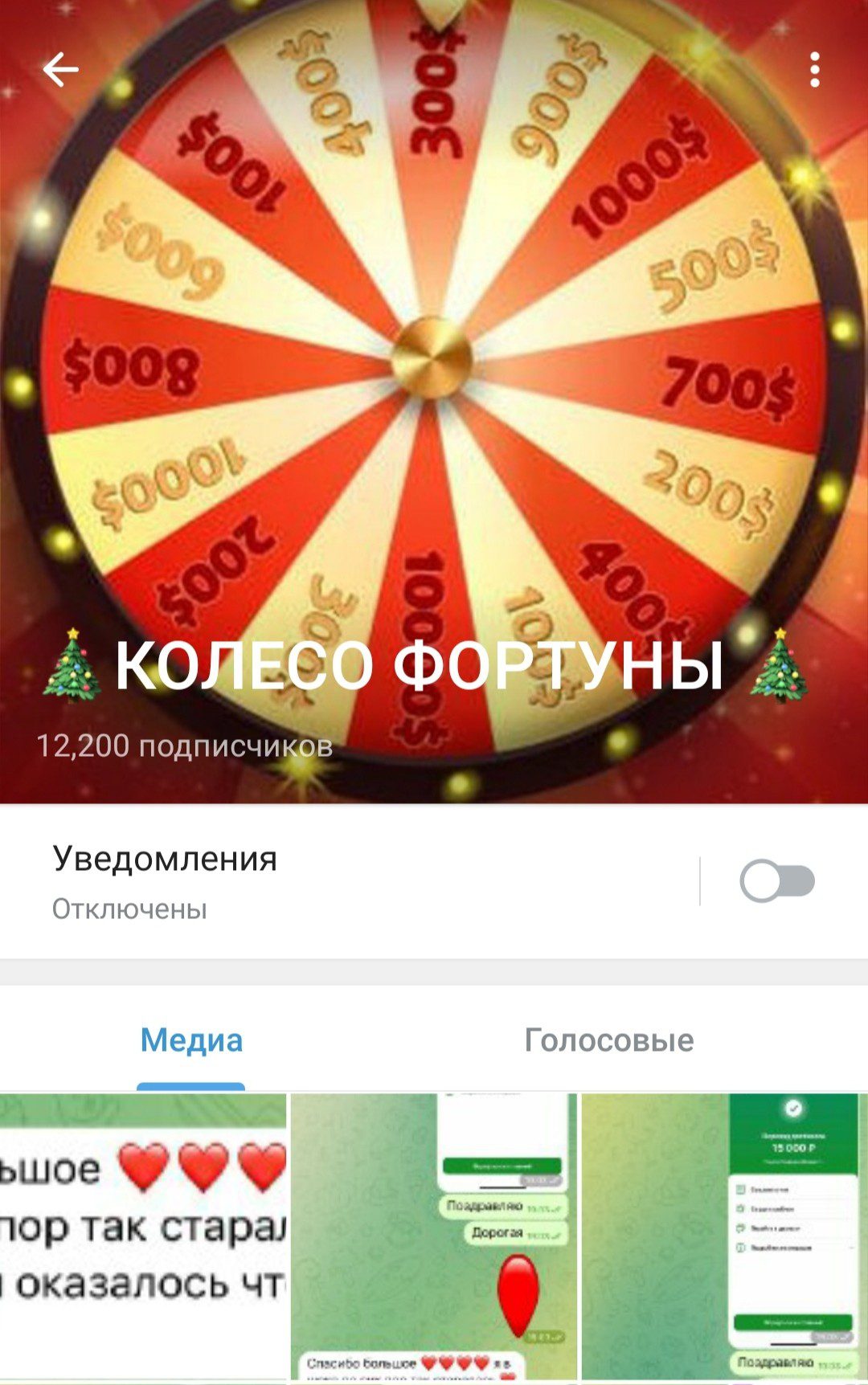 Колесо Фортуны телеграм