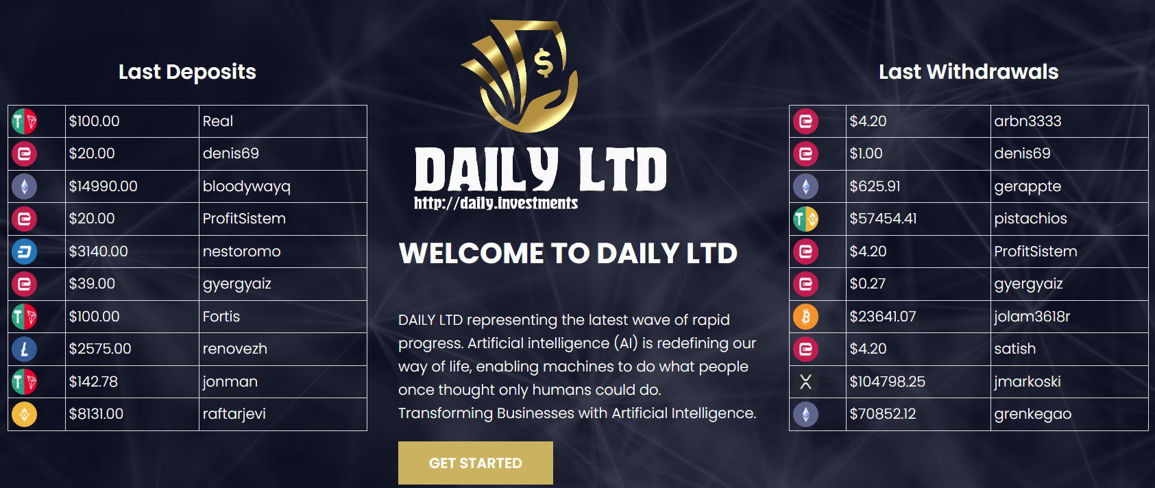 Обзор компании Daily Investments