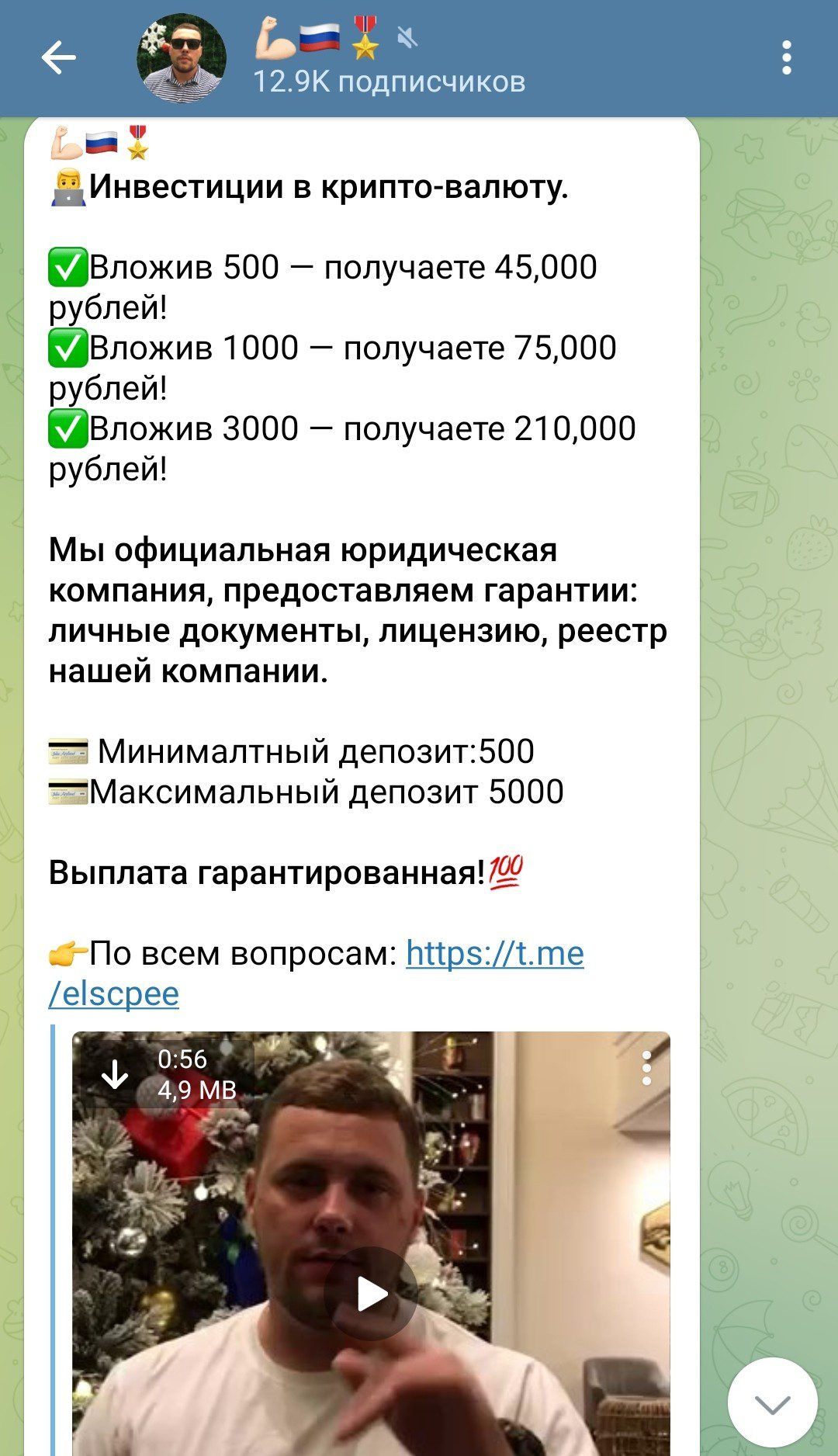 Elscpee телеграм проект