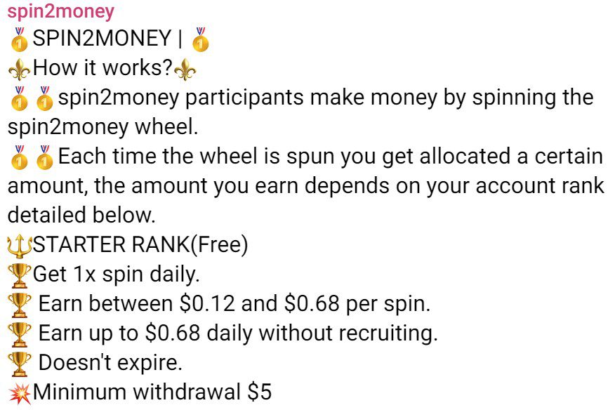 Spin2money телеграм