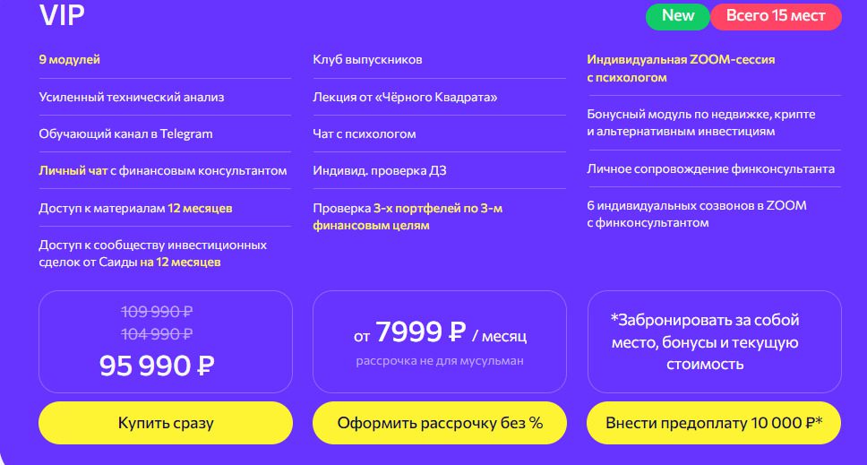 4 типа тарифов