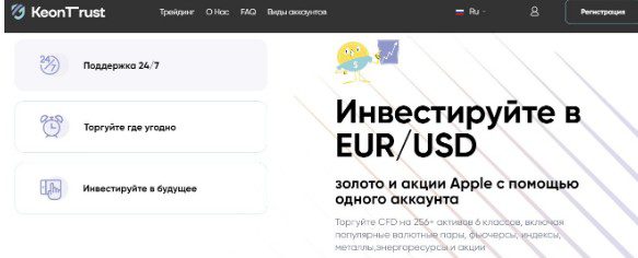 Условия торговли KeonTrust