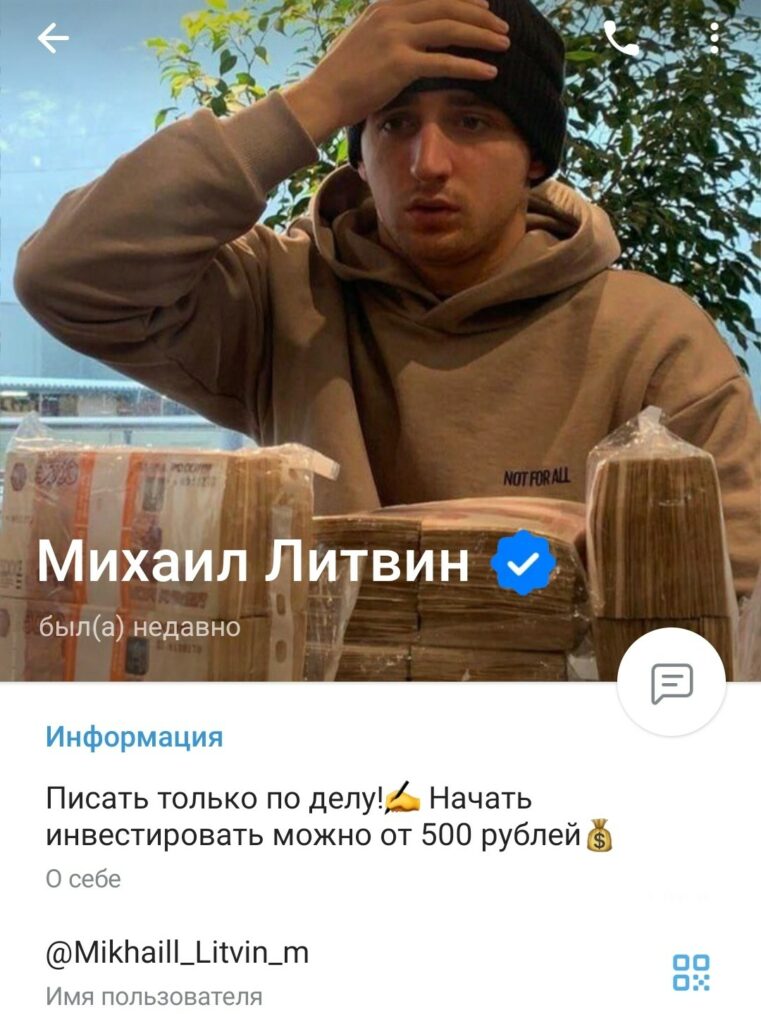 Телеграм Литвин Инвест