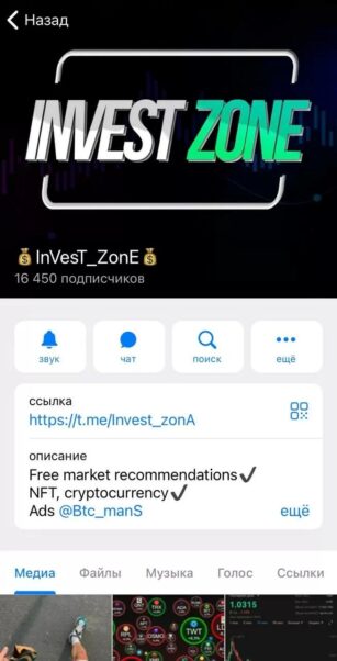 INVEST Zone телеграмм