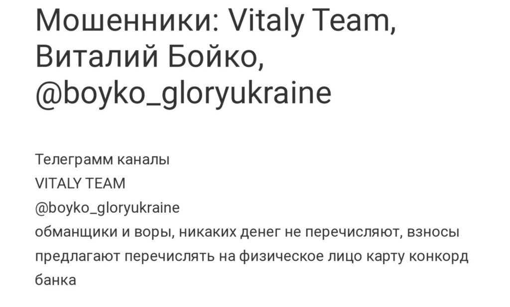 Vitaly Team