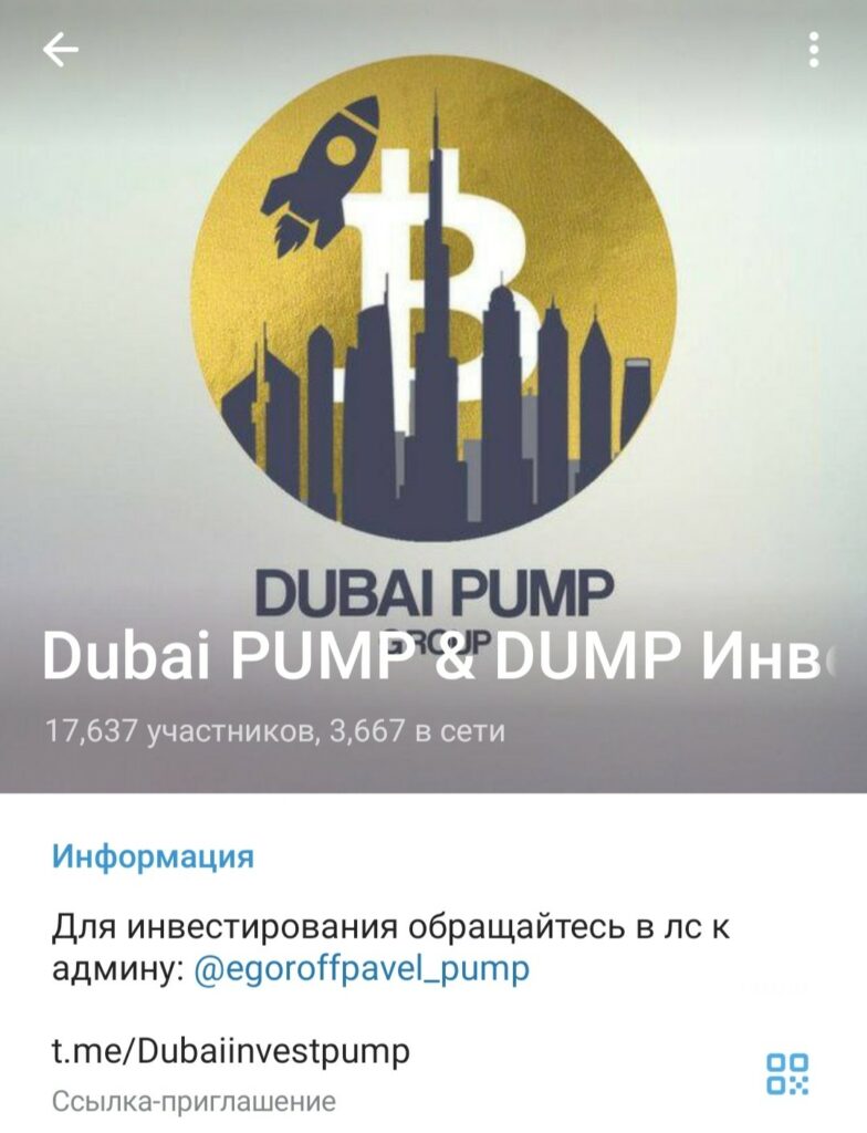 Телеграм канал Dubaiinvestpump обзор