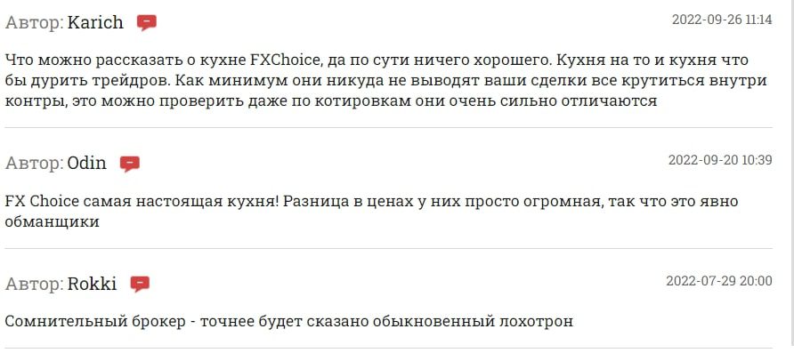 Fxchoice отзывы