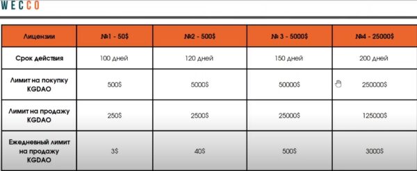 Web Token Profit лицензии