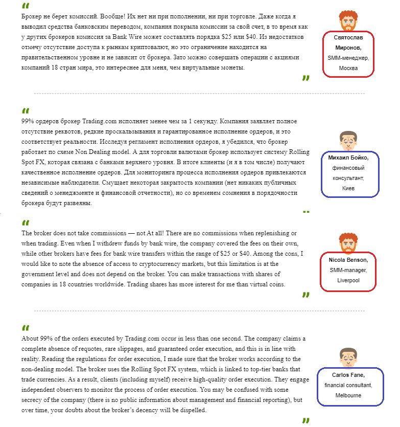 Отзывы о проекте Трейдинг Ком