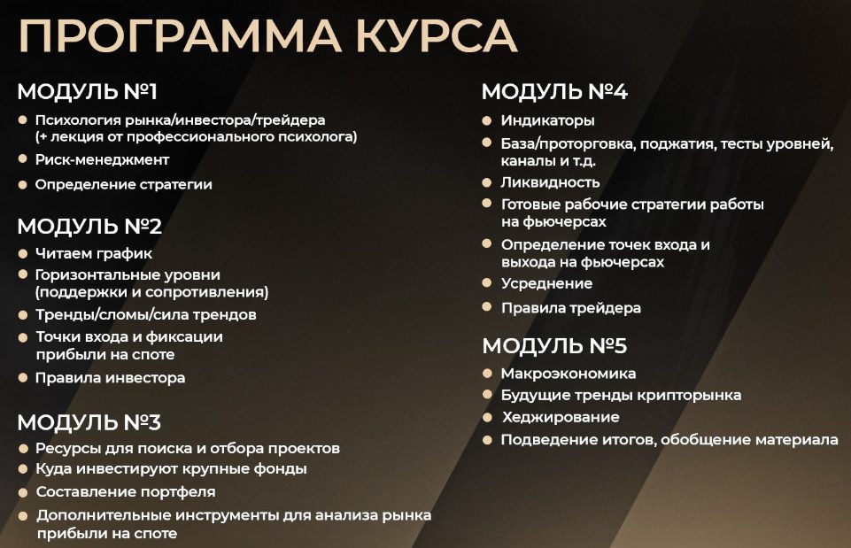 Программа курса