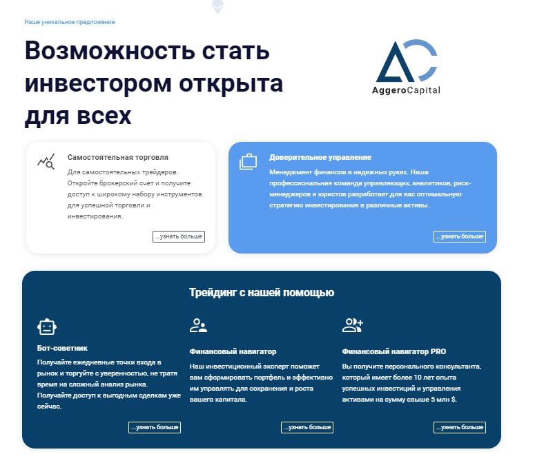 Aggero Capital трейдинг