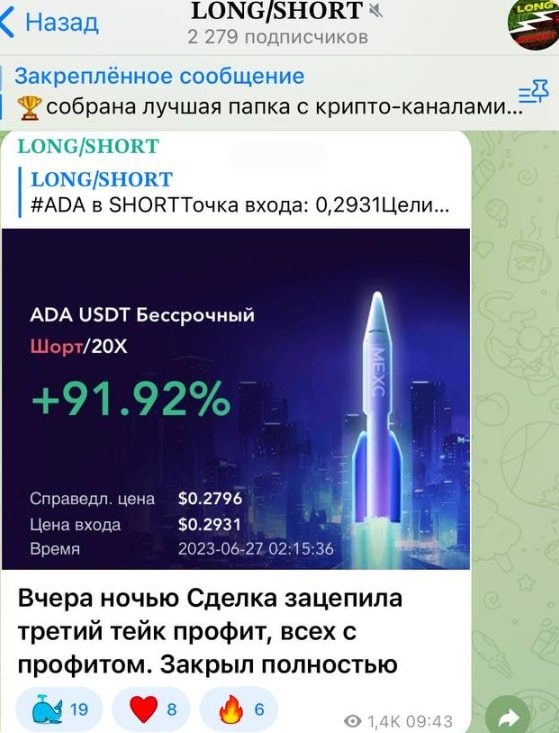 Канал Long Short