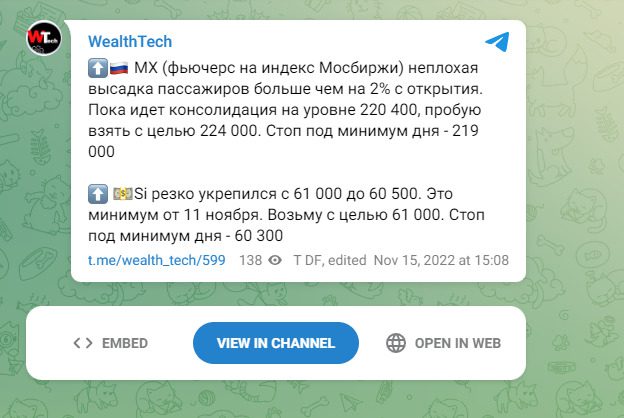 Новости на канале WealthTech