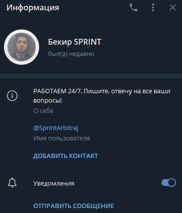  Отзывы о проекте Bekirsprintbot 