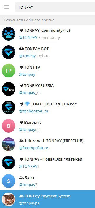 Интернет-ресурсы проекта TONPAY TONPAY