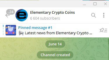 Elementary Crypto Coins телеграм