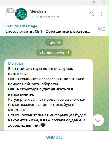 meridian bot обзор канала