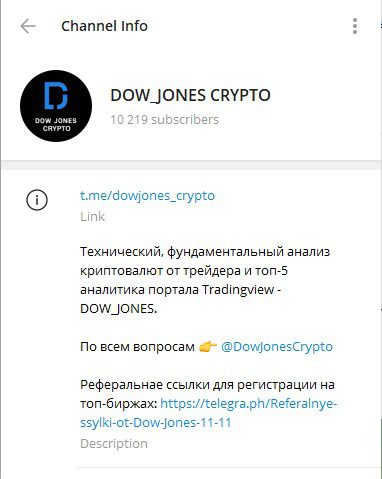 Dow Jones Crypto телеграм