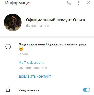 OffiicialAccount Официальный канал