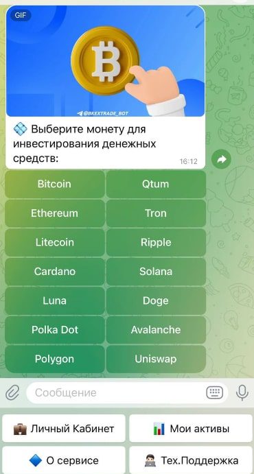 Бот Bkex инфо