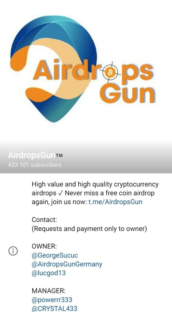 airdrops контакты