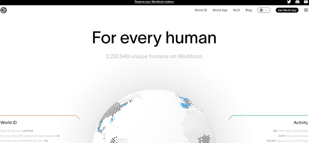 Worldcoin  инфо