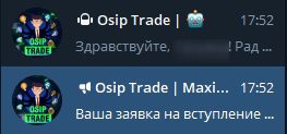 Бот канала Osip Trade