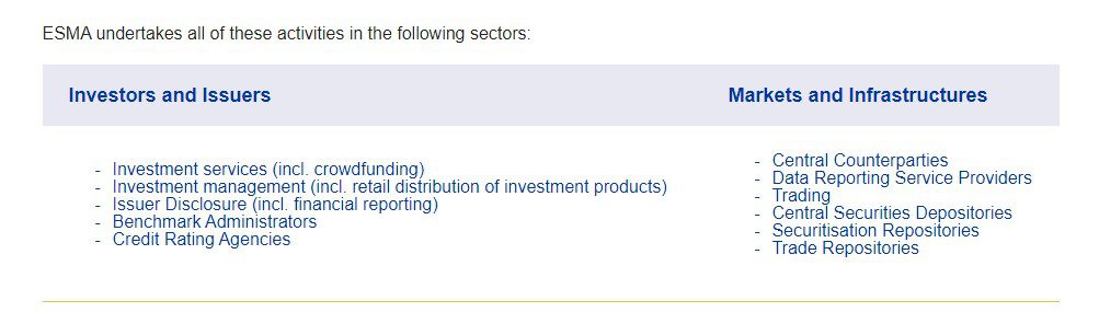 ESMA обзор компании