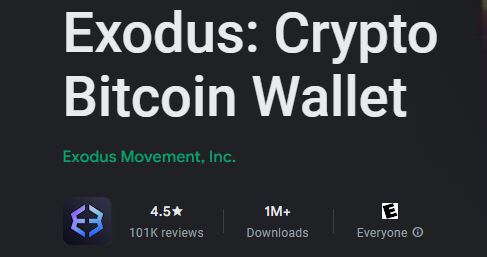 Проект Exodus wallet