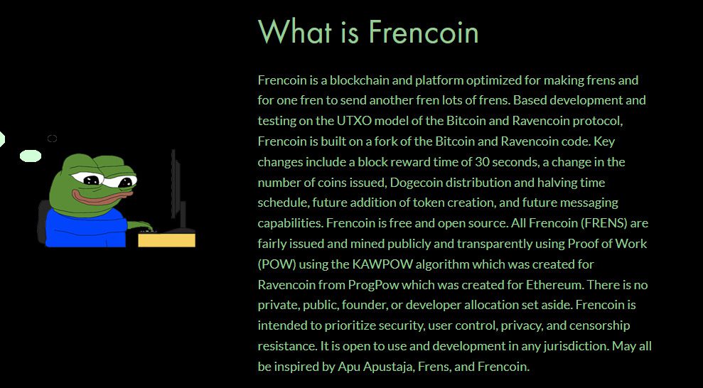 Описание работы блокчейн-платформы Frencoin