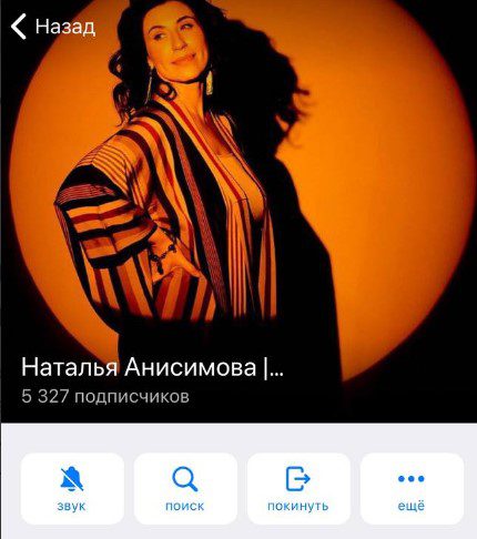 Канал Наталья Анисимова