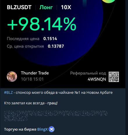 Сигналы Thunder Trade