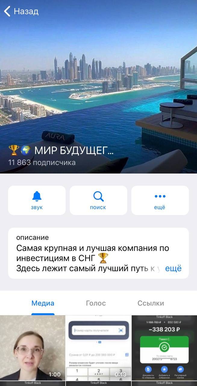 ТГ канал Мир будущего