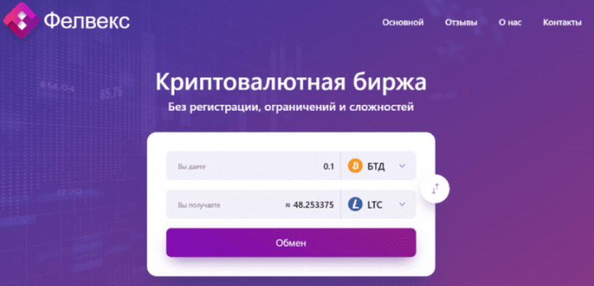 Сайт платформы Felvex