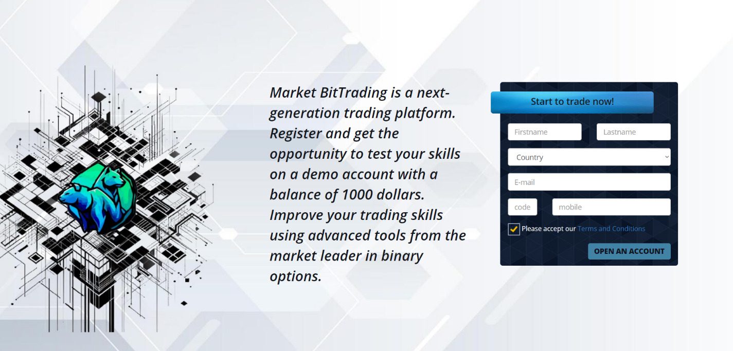 Сайт проекта Market BitTrading