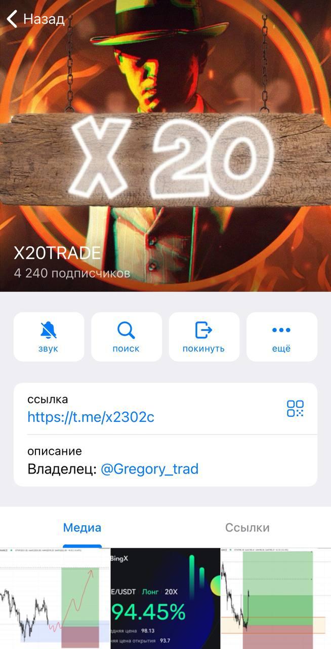 ТГ канал Икс 20 Трайд – трейдер