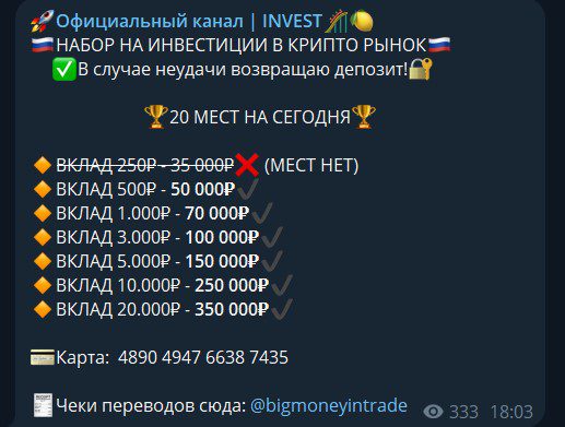 Investraderu инвестирование