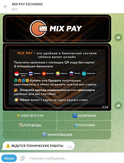 Mix Pay телеграмм