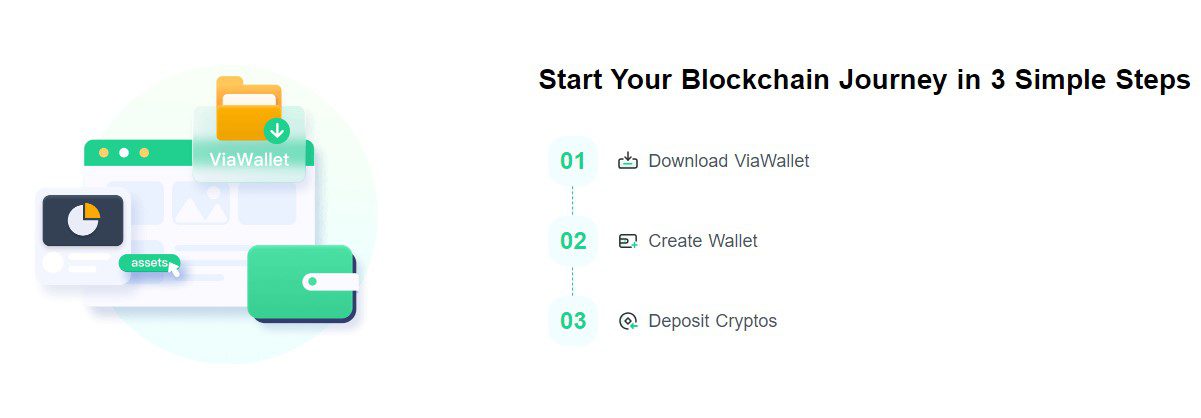 Работа Криптовалютного кошелька ViaWallet 